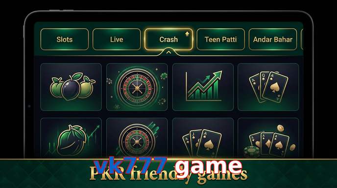 Game list for Vk777 Game games section